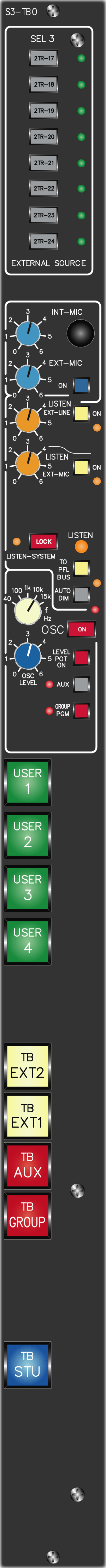 Talkback Module S3-TBO Top Plate