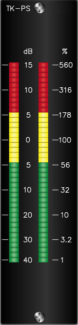 Stereo LED Peakmeter TK-PS Top Plate